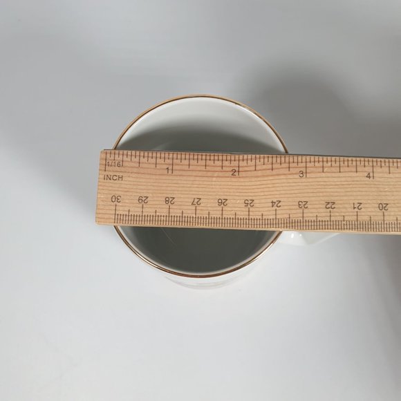 Norman Rockwell River Pilot Collectors Coffee Mug 1985 Museum Vintage Gold Rim - Picture 4 of 5